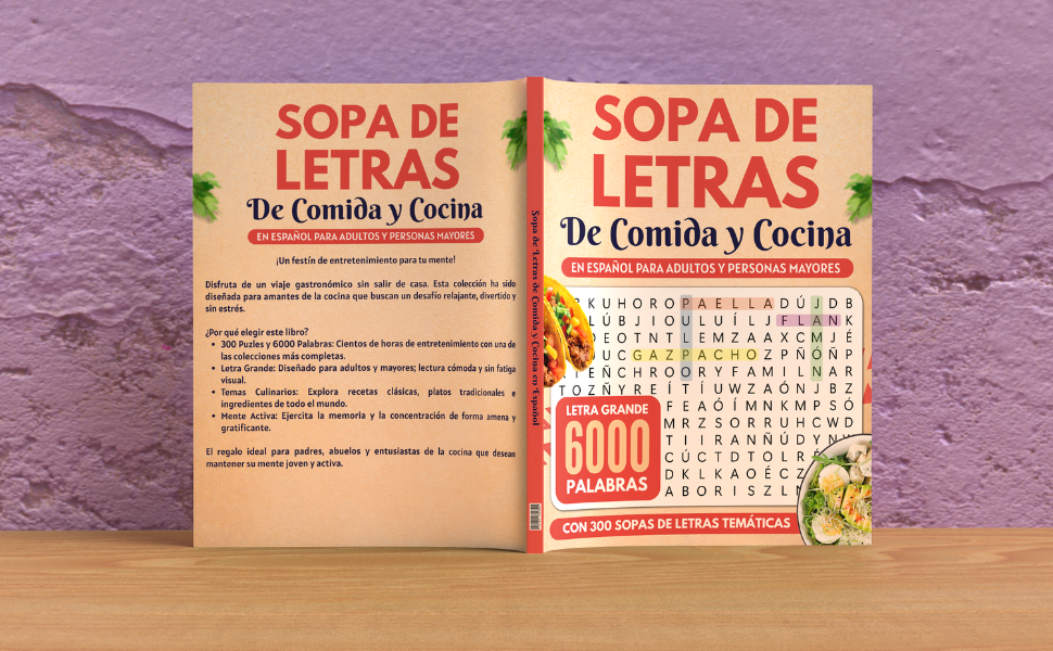 Sopa de Letras de Comida y Cocina - hibajazmin.com